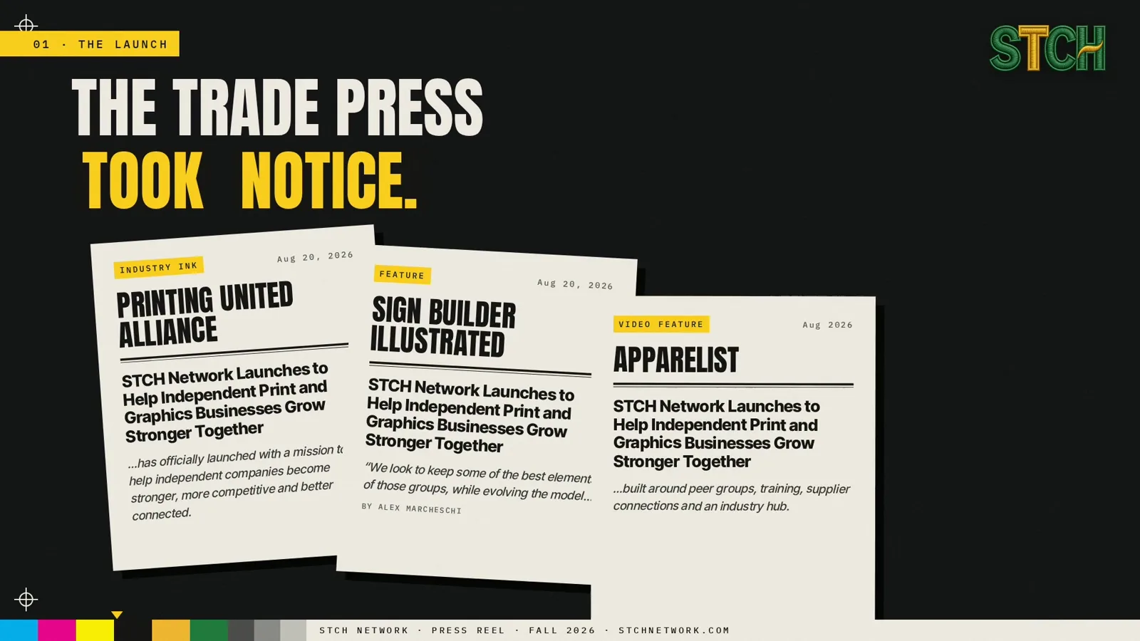 Launch coverage from PRINTING United Alliance, Sign Builder Illustrated, Apparelist and WhatTheyThink